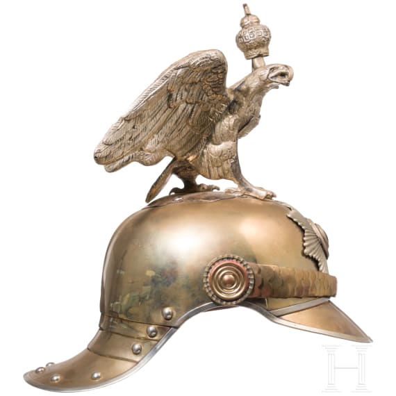 Helm f&uuml;r russische Mannschaften des Chevalier-Garde-Regiments, Sammleranfertigung, teilweise unter Verwendung alter Teile