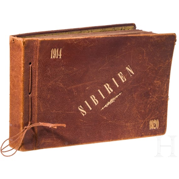 Seltenes Fotoalbum aus russischer Kriegsgefangenschaft &bdquo;Sibirien 1914 - 1920&ldquo;