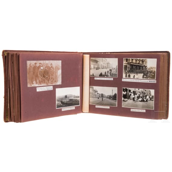 Seltenes Fotoalbum aus russischer Kriegsgefangenschaft &bdquo;Sibirien 1914 - 1920&ldquo;