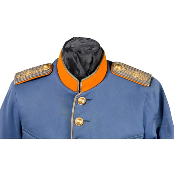 Waffenrock M 1895 f&uuml;r Offiziere der Norrland Dragoner und eine Stiefelhose