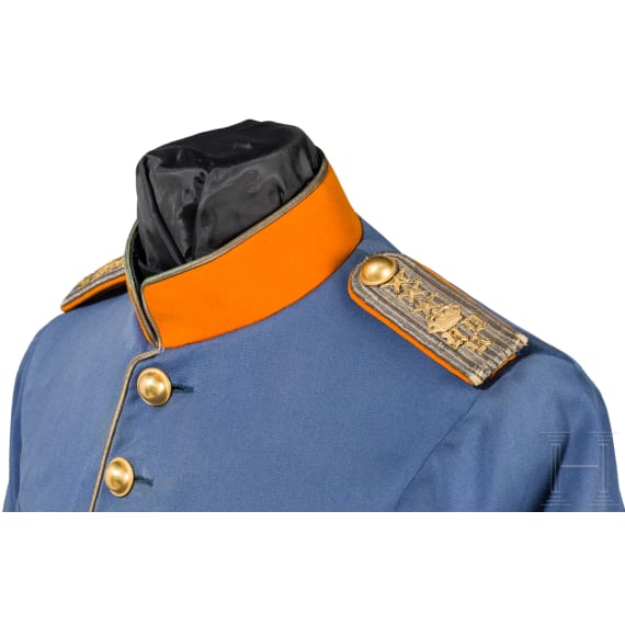 Waffenrock M 1895 f&uuml;r Offiziere der Norrland Dragoner und eine Stiefelhose