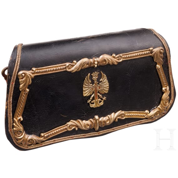 A cartouche box for mounted troops, 20th century