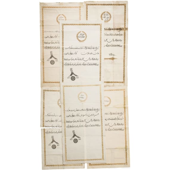 Six Ottoman documents under Enver Pasha, before 1918