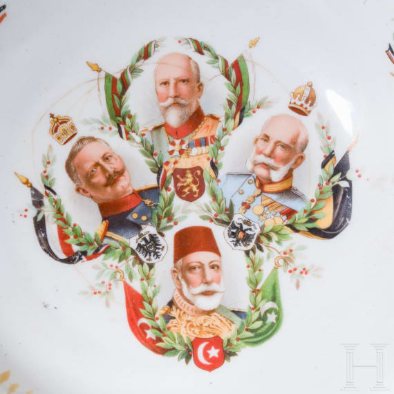 A collection of Turkish patriotic ceramics, 20th century