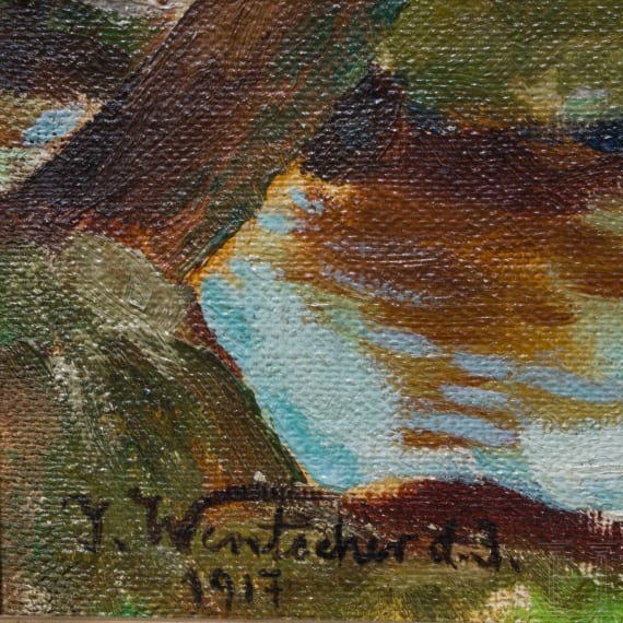Julius Wentscher the Younger (1881 - 1961) - an Ottoman machine gun department, dated 1917