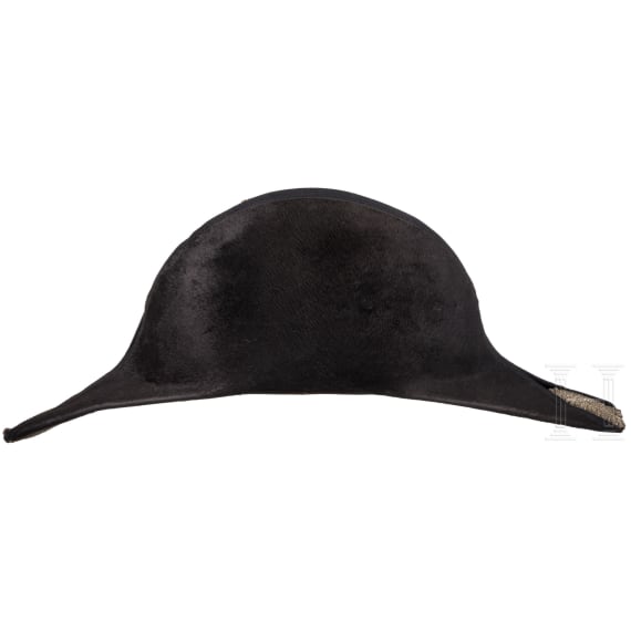 A bicorne hat with rank crown, 19th/20th century