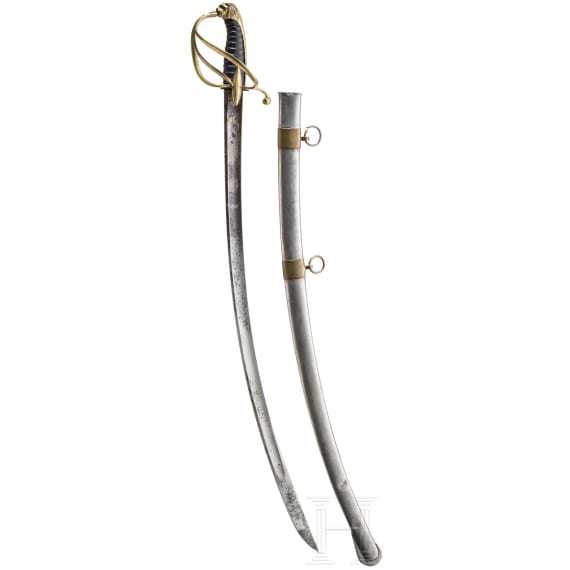 A lion's head sabre for cavalry officers, 19th century