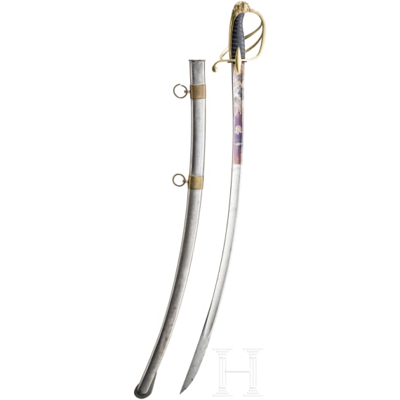 A lion's head sabre for cavalry officers, 19th century