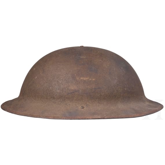 A steel helmet M 17 "Brodie" of a veteran of the 1st Infantry Division "Big Red One"