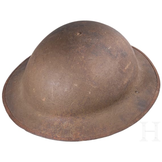 A steel helmet M 17 "Brodie" of a veteran of the 1st Infantry Division "Big Red One"