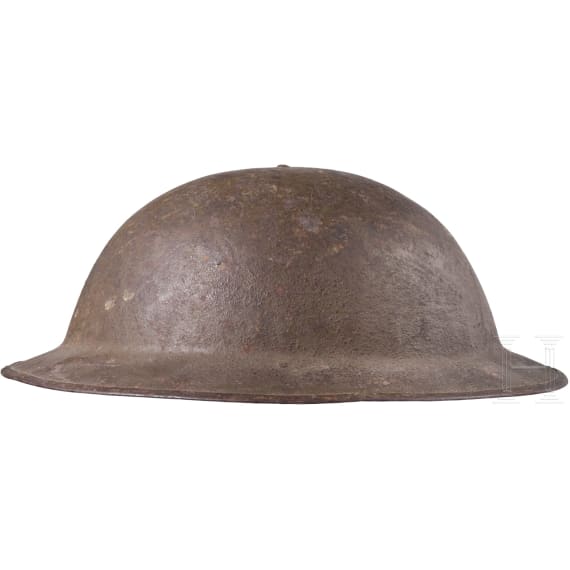 A steel helmet M 17 "Brodie" of a veteran of the 5th Infantry Division