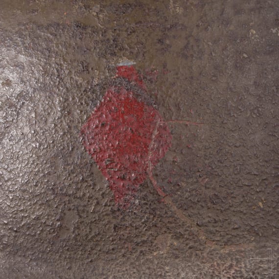 A steel helmet M 17 "Brodie" of a veteran of the 5th Infantry Division