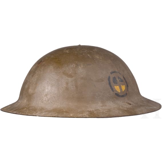 A steel helmet M 17 "Brodie" of a veteran of the 35th? Infantry Division