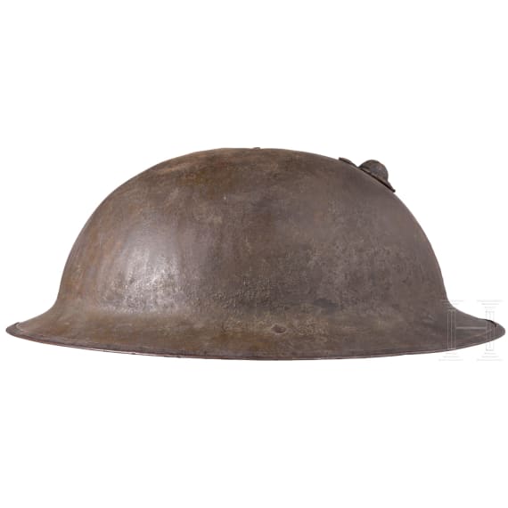 Stahlhelm M 17 &bdquo;Brodie" eines Veteranen der 4th Marine Brigade der 2nd Infantry Division &bdquo;Indianhead"