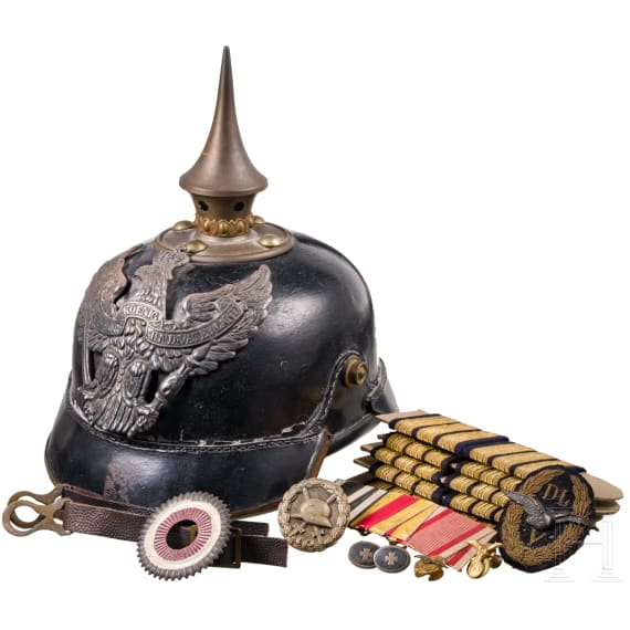 Lederhelm, Effekten und Auszeichnungen, deutsch, 20. Jhdt.