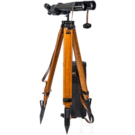 Doppelfernglas Modell &bdquo;Starmorbi" 12x, 24x, 42x60 von Carl Zeiss, Jena, mit K&ouml;cher und Stativ