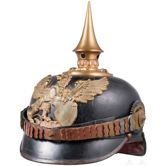 Helm f&uuml;r Offiziere der badischen Infanterie, um 1910