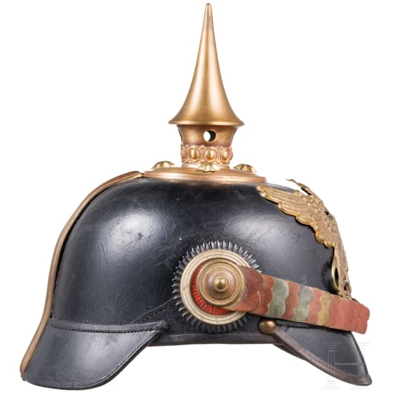Helm f&uuml;r Offiziere der badischen Infanterie, um 1910