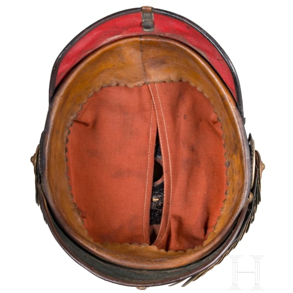 Helm f&uuml;r Offiziere der badischen Infanterie, um 1910