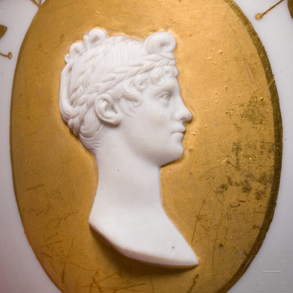 Maximilian I Joseph and Caroline of Bavaria &ndash; a pair of bisque portrait cups in the style of Johann Peter Melchior, Porzellanmanufaktur Nymphenburg, circa 1810