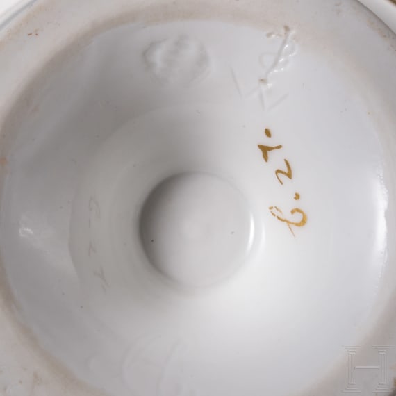 Maximilian I Joseph and Caroline of Bavaria &ndash; a pair of bisque portrait cups in the style of Johann Peter Melchior, Porzellanmanufaktur Nymphenburg, circa 1810