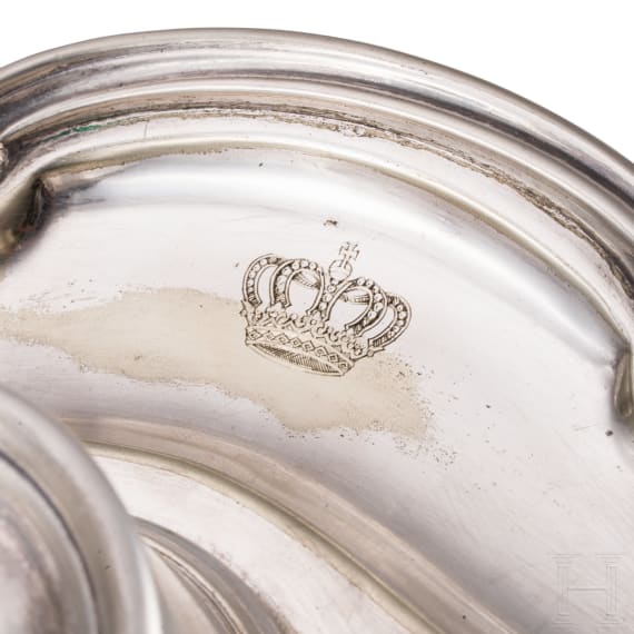 Ludwig II of Bavaria &ndash; a silver writing set, circa 1860/70
