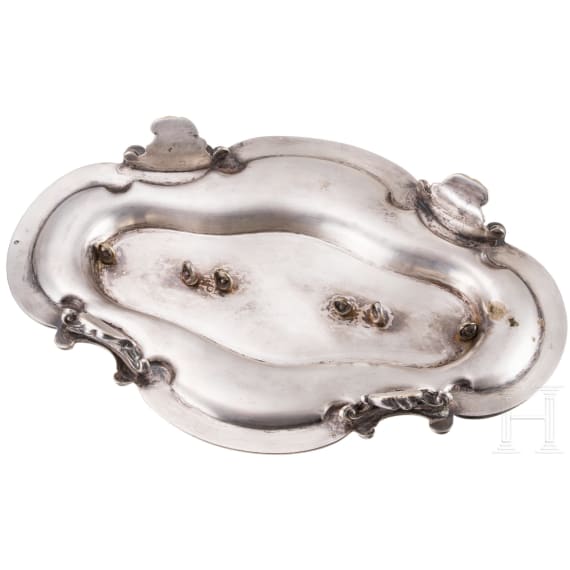 Ludwig II of Bavaria &ndash; a silver writing set, circa 1860/70