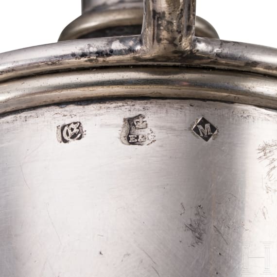 Ludwig II of Bavaria &ndash; a silver writing set, circa 1860/70