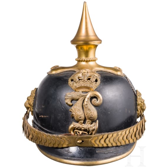A helmet M 1878 for officers of the Schwere Reiter, before 1886