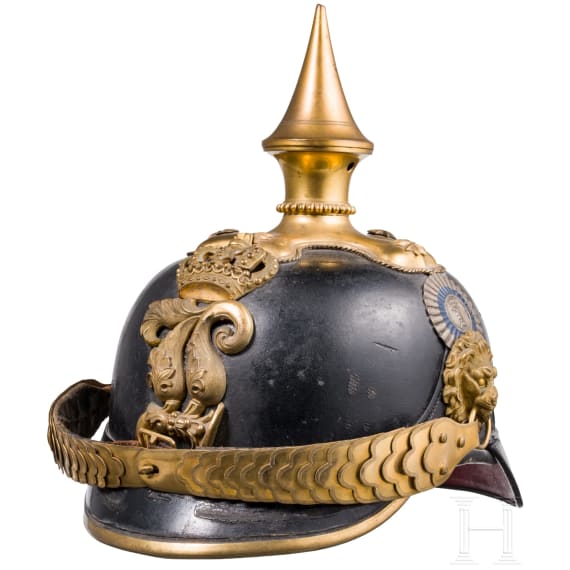 A helmet M 1878 for officers of the Schwere Reiter, before 1886