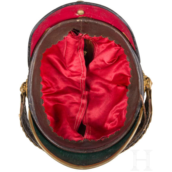 A helmet M 1878 for officers of the Schwere Reiter, before 1886
