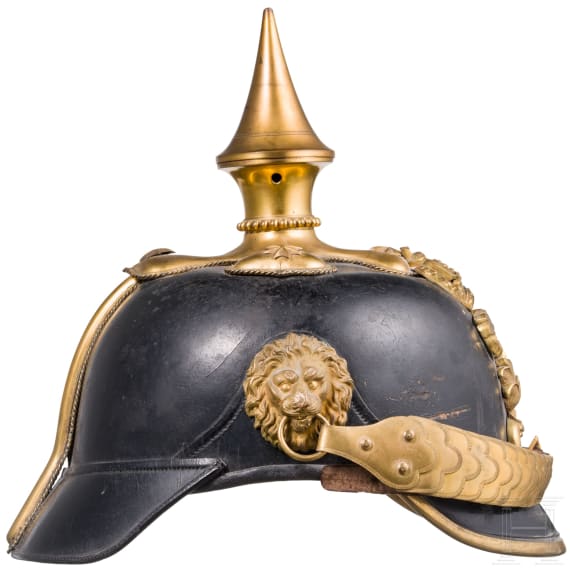 A helmet M 1878 for officers of the Schwere Reiter, before 1886