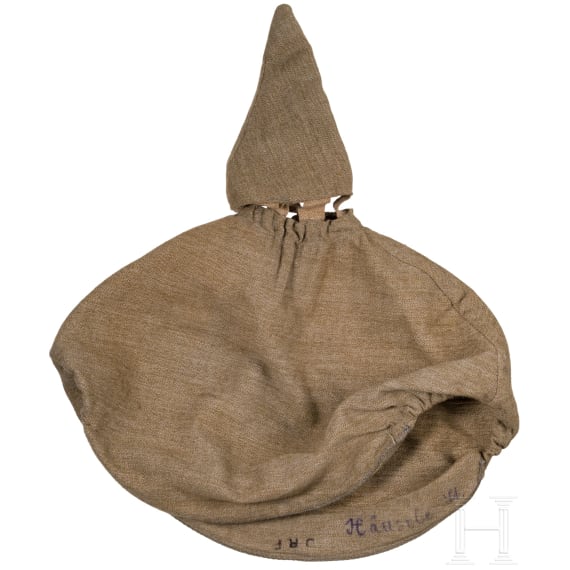 A helmet M 1886 for with the fieldgrey cover