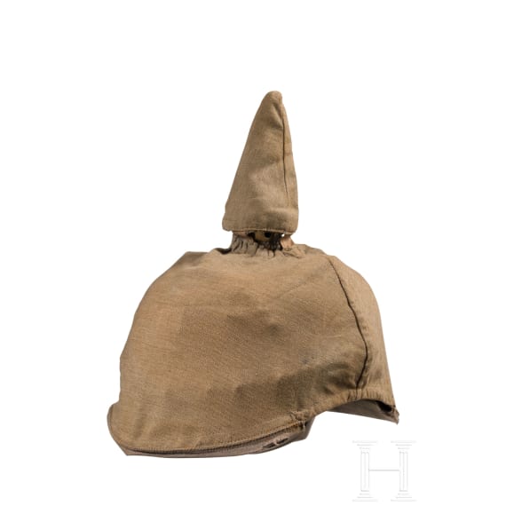 A M 1886 helmet for Bavarian officers, with cover, circa 1914