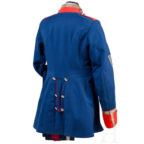 A uniform ensemble for a Wachtmeister in the Royal Bavarian 1st Heavy Cavalry Regiment &bdquo;Prince Karl of Bavaria", circa 1900