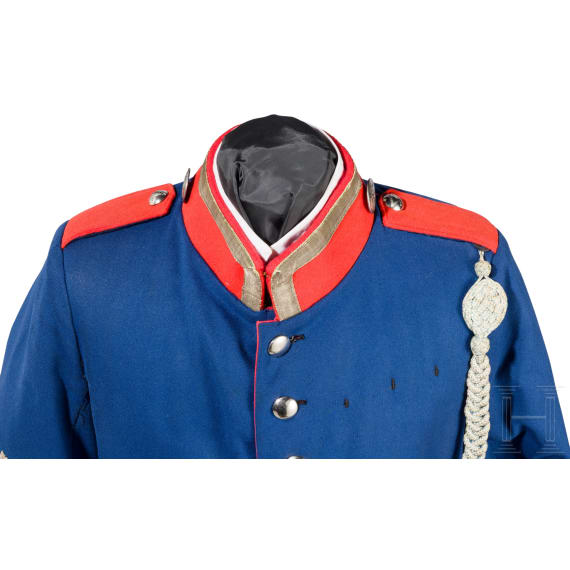 A uniform ensemble for a Wachtmeister in the Royal Bavarian 1st Heavy Cavalry Regiment &bdquo;Prince Karl of Bavaria", circa 1900