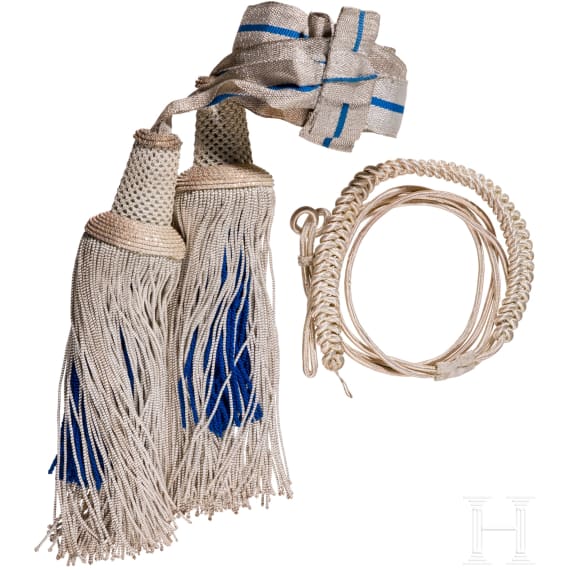A Bavarian parade sash and aiguillette