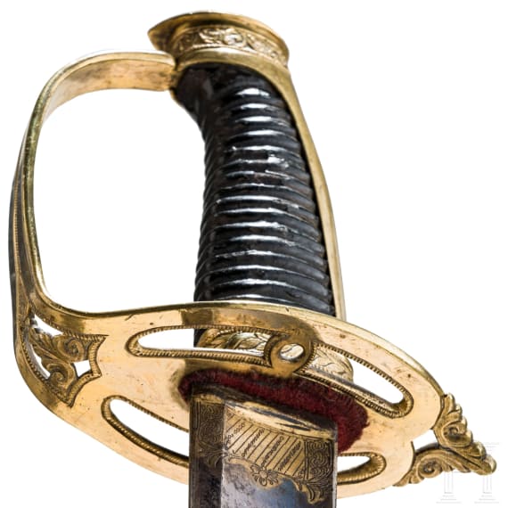 A sabre for officers of the Munich civic guard, circa 1800