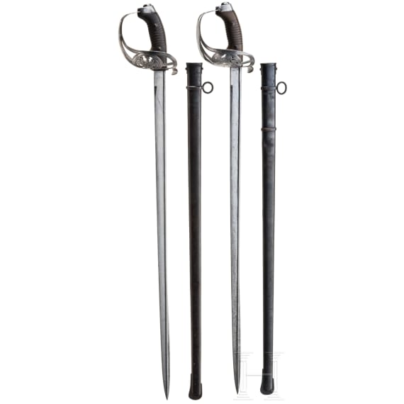 Two cavalry swords