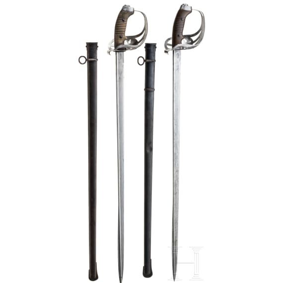 Two cavalry swords