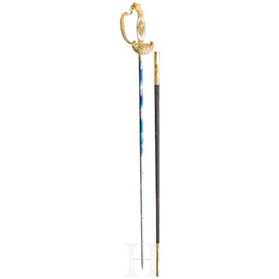 A sword for officials from the reign of King Ludwig II (1864&ndash;1886) by Stroblberger