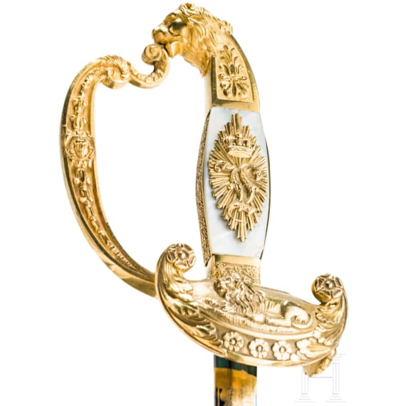 A sword for officials from the reign of King Ludwig II (1864&ndash;1886) by Stroblberger