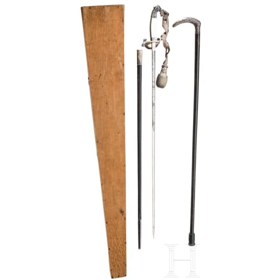 A Bavarian state official sword, Prince Regent period (1886&ndash;1912), in transport case
