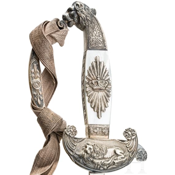 A Bavarian state official sword, Prince Regent period (1886&ndash;1912), in transport case
