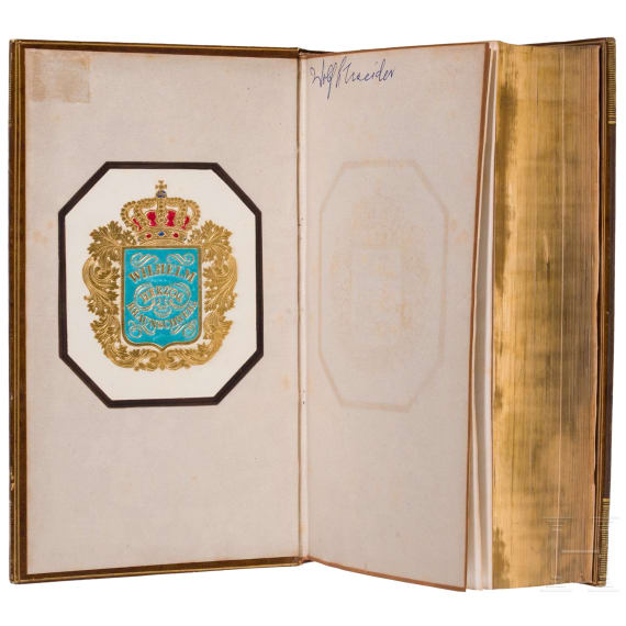 Wilhelm Herzog zu Braunschweig &ndash; a magnificent encyclopaedia volume with his exlibris, dated 1834