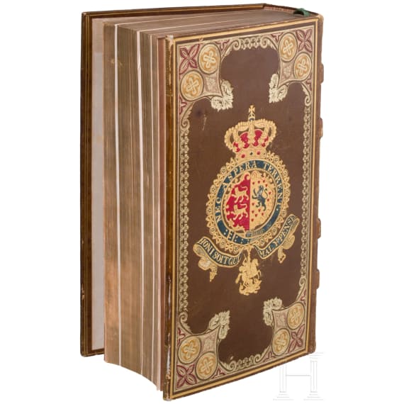 Wilhelm Herzog zu Braunschweig &ndash; a magnificent encyclopaedia volume with his exlibris, dated 1834