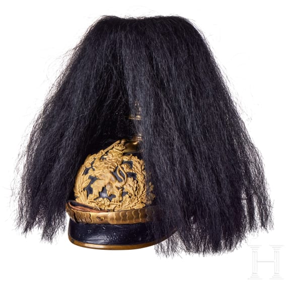 Helm f&uuml;r einen Offizier der hessischen Infanterie