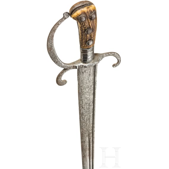 A German hunting sword, 2nd half of the 17th century