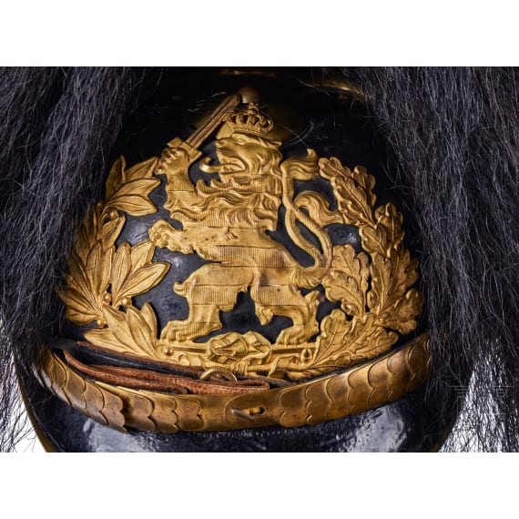 Helm f&uuml;r einen Offizier der hessischen Infanterie