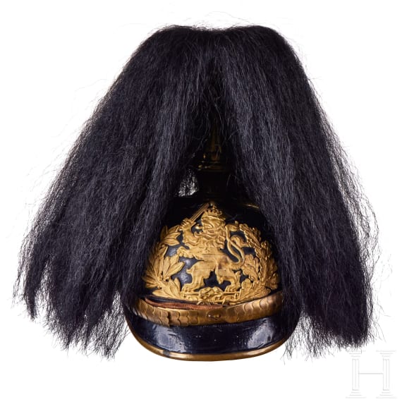 Helm f&uuml;r einen Offizier der hessischen Infanterie
